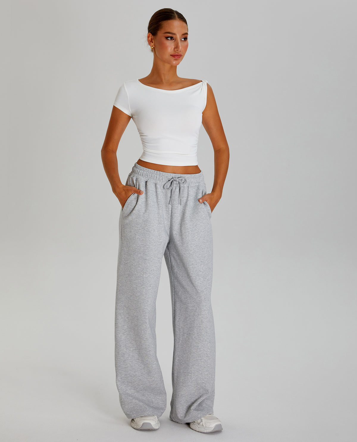 Premium  Wide-Leg Sweatpants