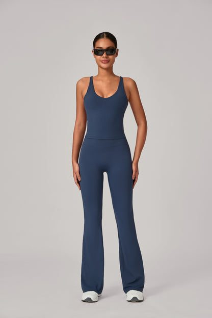 Top And Wide Leg Pants ( 2 pieces)