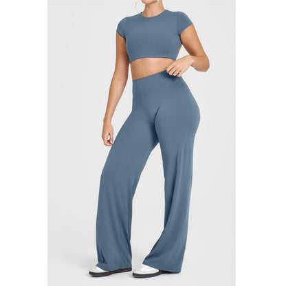 Set Top & wide Leg Pants